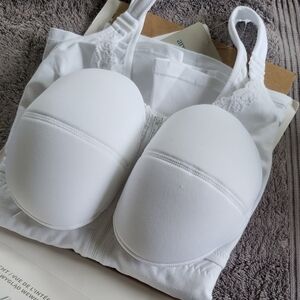 Amoena White Women's Post Surgical Hanna Camisole Size M New
